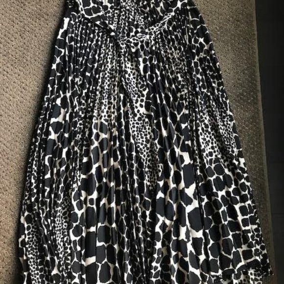 Leopard Print Pleated Maxi Skirt from TopShop - Picture 1 of 2